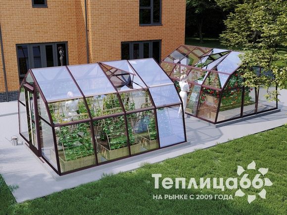 Теплица Рада Дунай под стекло, 3,5х4 метра